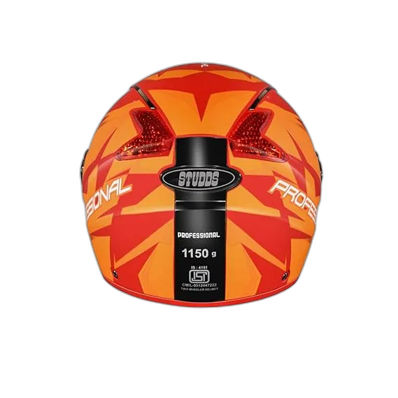 STUDDS Professional D1 Matt Red N10 Full Face Helmet