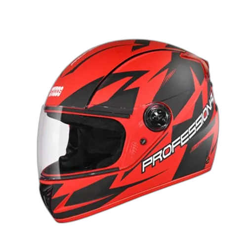 STUDDS Professional D1 Matt Red N9 Full Face Helmet