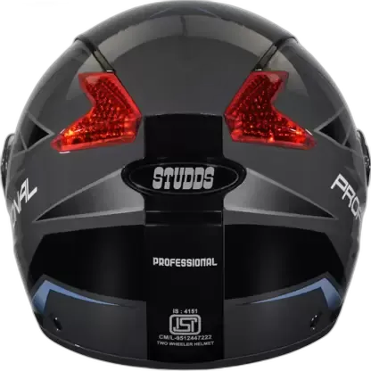 STUDDS Professional D2 Grey N1 Full Face Helmet