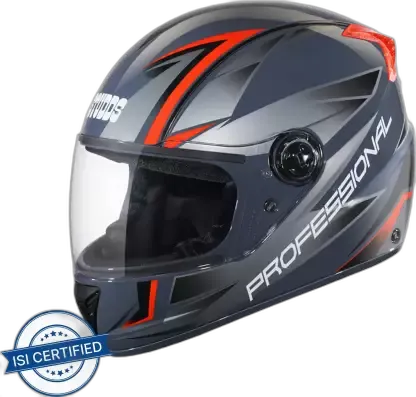 STUDDS Professional D2 Grey N2 Full Face Helmet