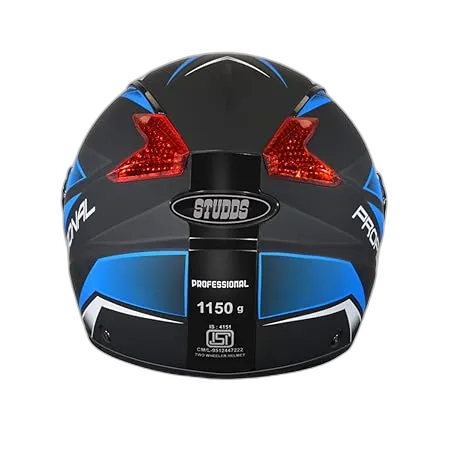 STUDDS Professional D2 Matt Black N1 Full Face Helmet