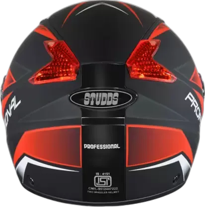 STUDDS Professional D2 Matt Black N2 Full Face Helmet