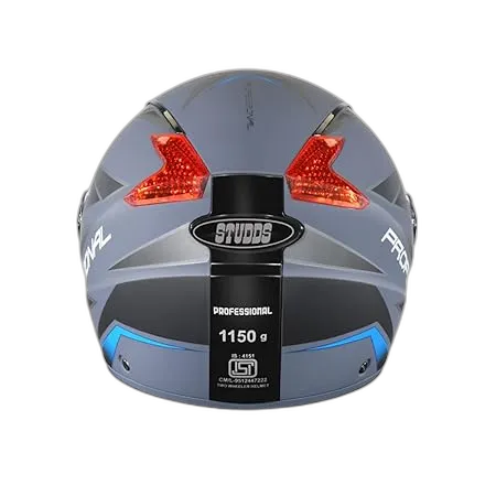 STUDDS Professional D2 Matt Grey N1 Full Face Helmet