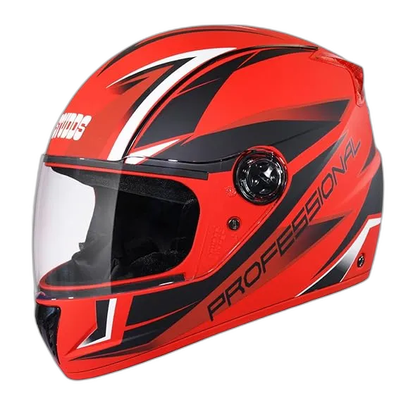 STUDDS Professional D2 Matt Red N9 Full Face Helmet