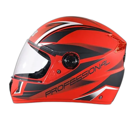 STUDDS Professional D2 Matt Red N9 Full Face Helmet