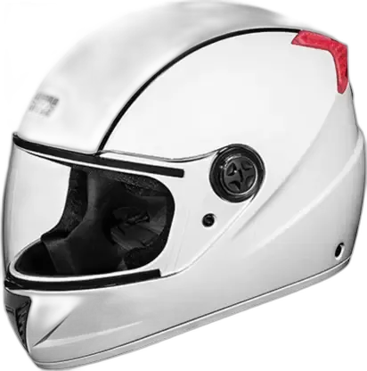 STUDDS Professional White Full Face Helmet