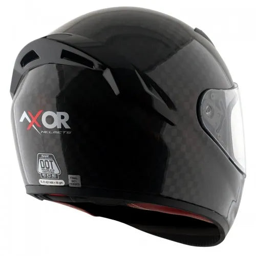 AXOR Rage Carbon Fiber Small Checks Black Full Face Helmet