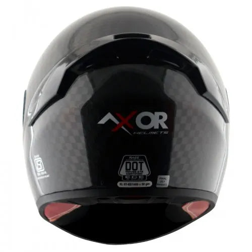 AXOR Rage Carbon Fiber Small Checks Black Full Face Helmet