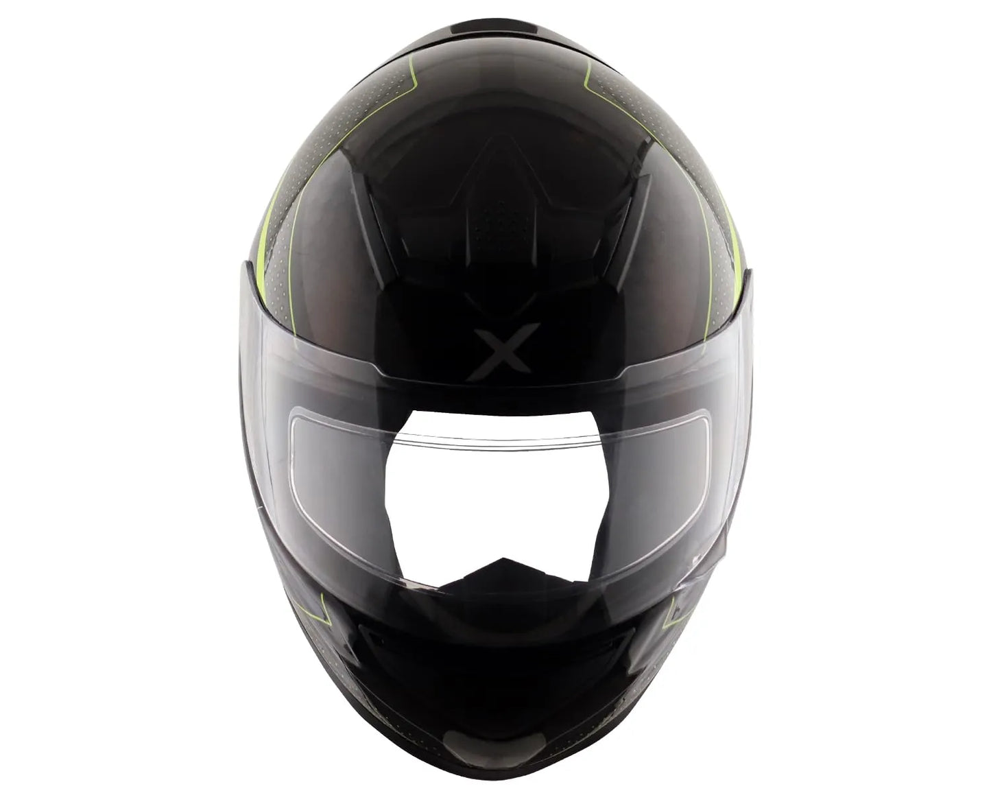 AXOR Rage Carbon Warfare Big Checks Neon Yellow Full Face Helmet