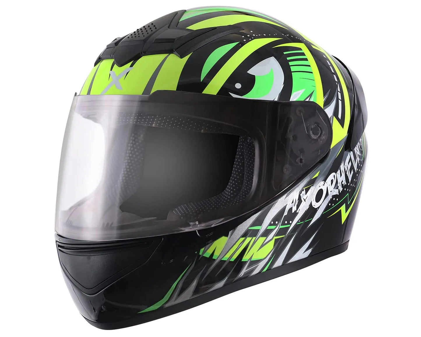 AXOR Rage Trogon Black Neon Yellow Full Face Helmet