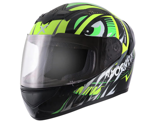 AXOR Rage Trogon Black Neon Yellow Full Face Helmet