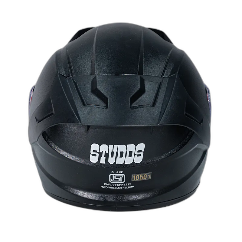 STUDDS Raider Glsy Black Full Face Helmet