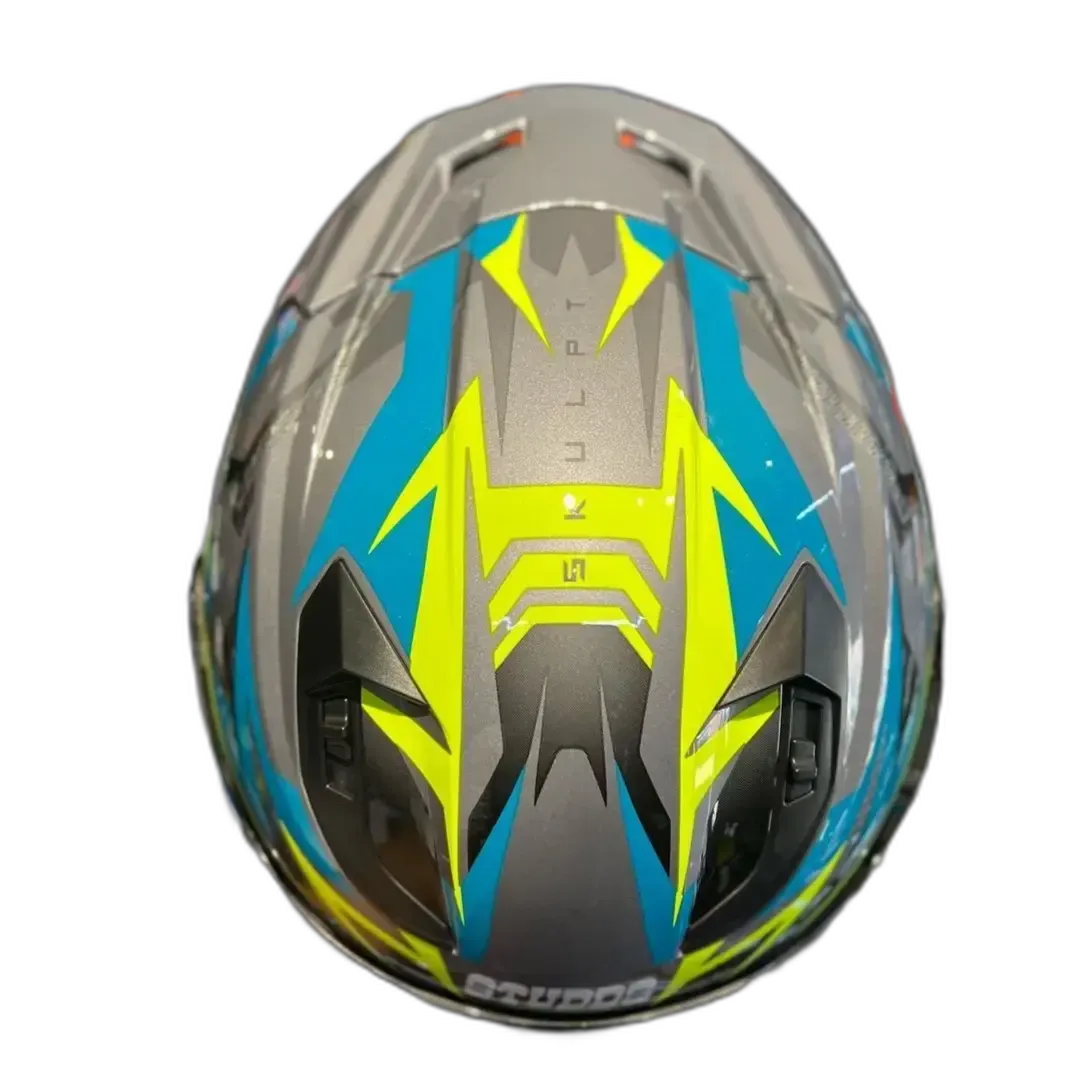 STUDDS Raider Super D1 Grey N Full Face Helmet