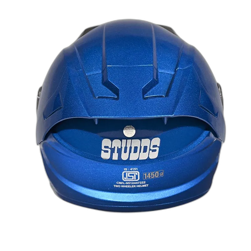 STUDDS Raider Super Flame Blue Full Face Helmet