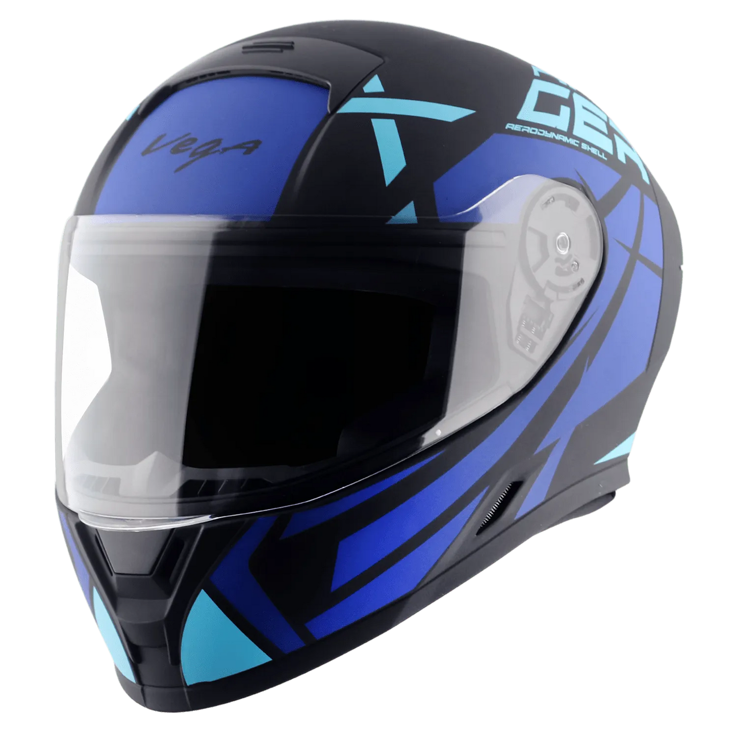 VEGA Ranger Dx Revenge Dull Black M Blue Full Face Helmet