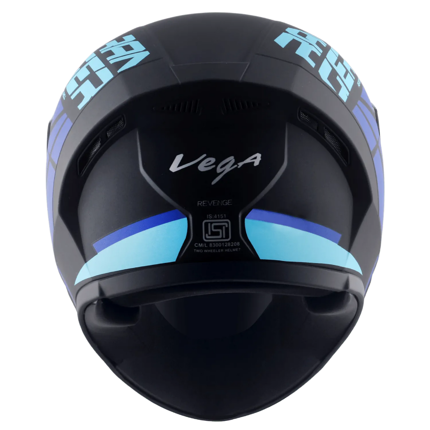 VEGA Ranger Dx Revenge Dull Black M Blue Full Face Helmet