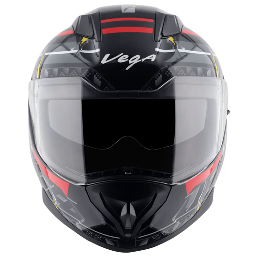 VEGA Rapid Dx Drack Black Red Full Face Helmet