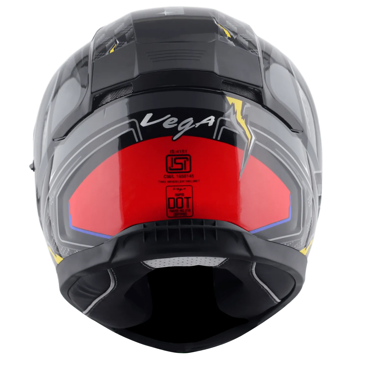 VEGA Rapid Dx Drack Black Red Full Face Helmet