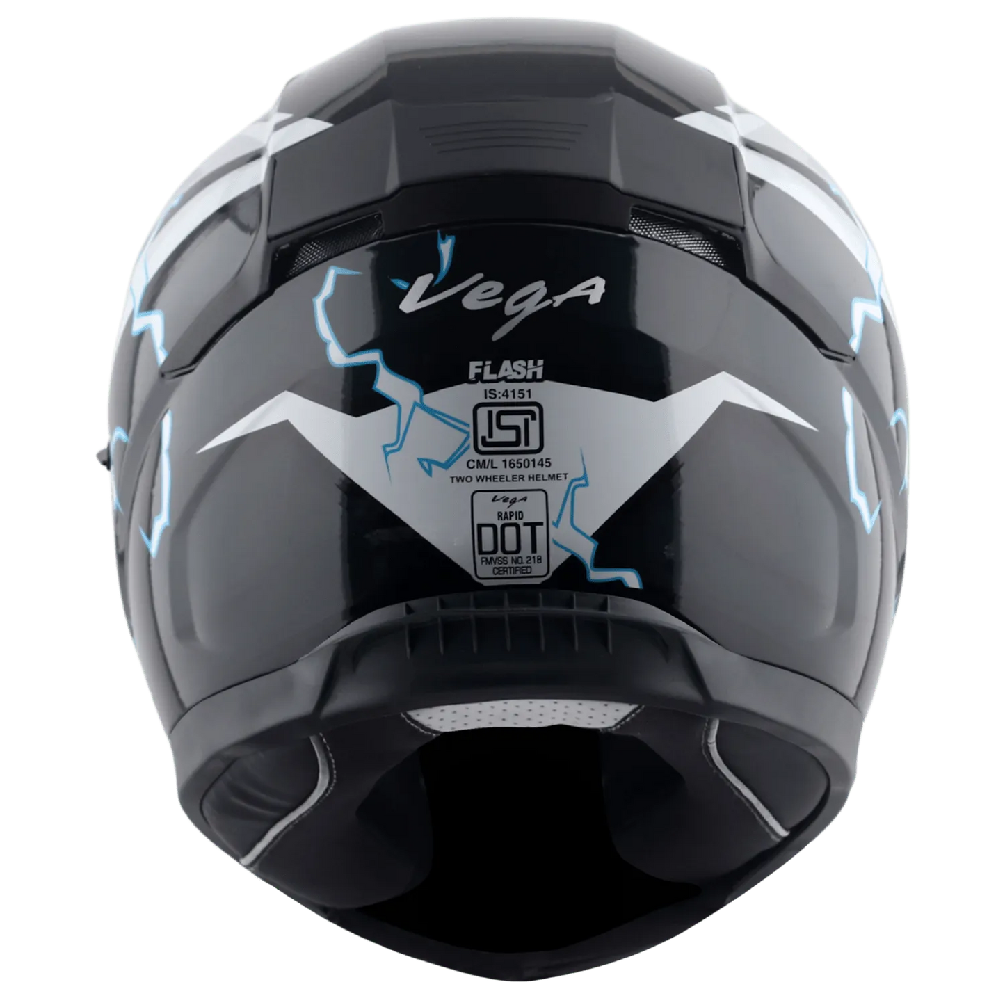VEGA Rapid Dx Flash Black Grey Full Face Helmet
