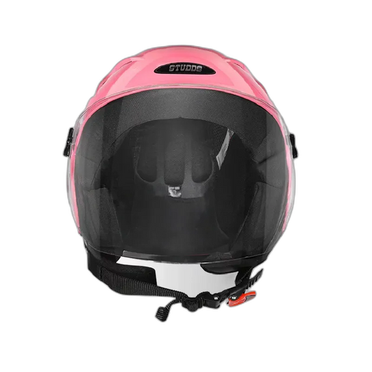 STUDDS Ray Super Baby Pink Half Face Helmet