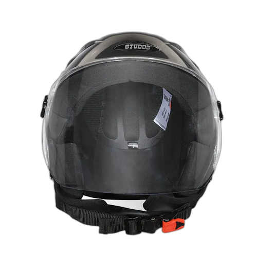 STUDDS Ray Super Gun Grey Half Face Helmet