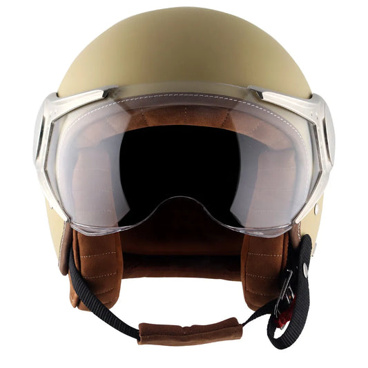 AXOR Retro Jet West Dull Desert Storm Half Face Helmet