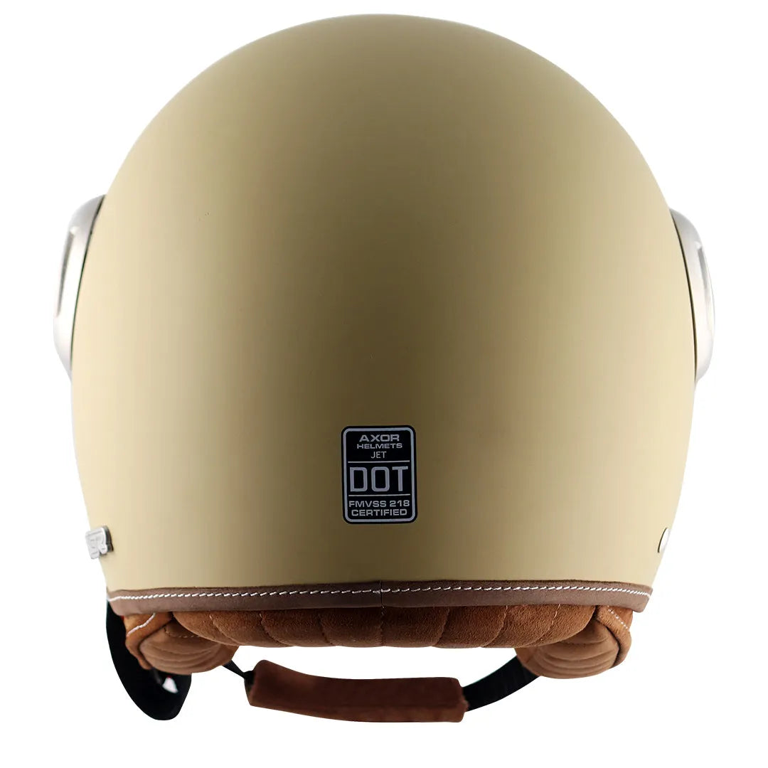 AXOR Retro Jet West Dull Desert Storm Half Face Helmet