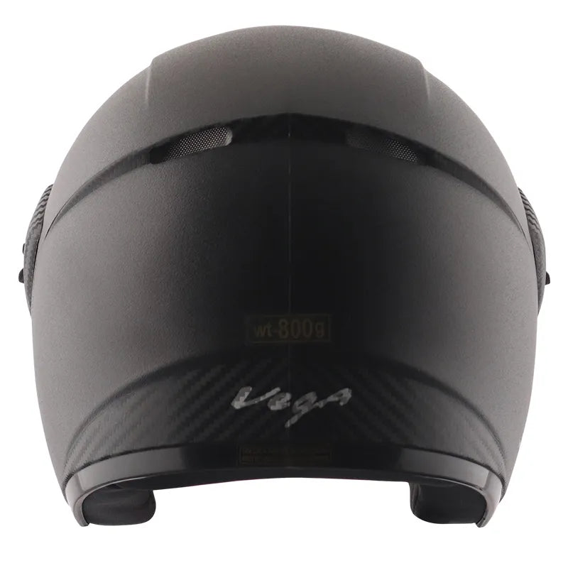 VEGA Ridge Black Half Face Helmet