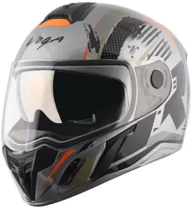 VEGA Ryker Attic Grey Black Full Face Helmet