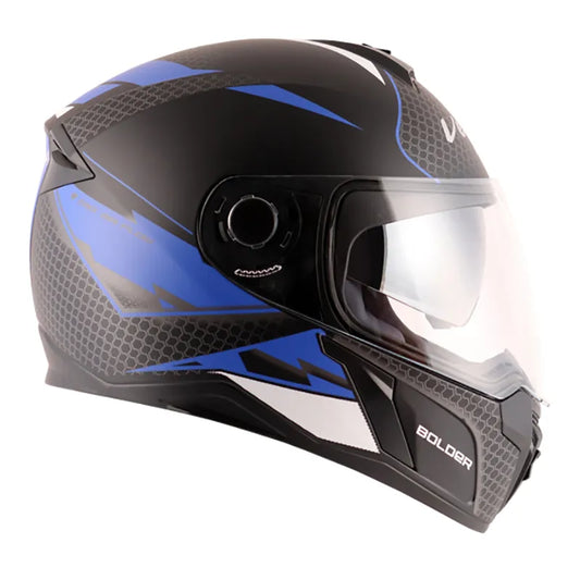 VEGA Ryker Bolder Dull Black Blue Full Face Helmet