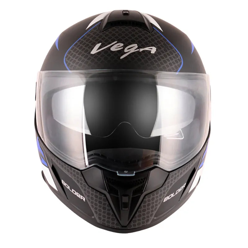 VEGA Ryker Bolder Dull Black Blue Full Face Helmet