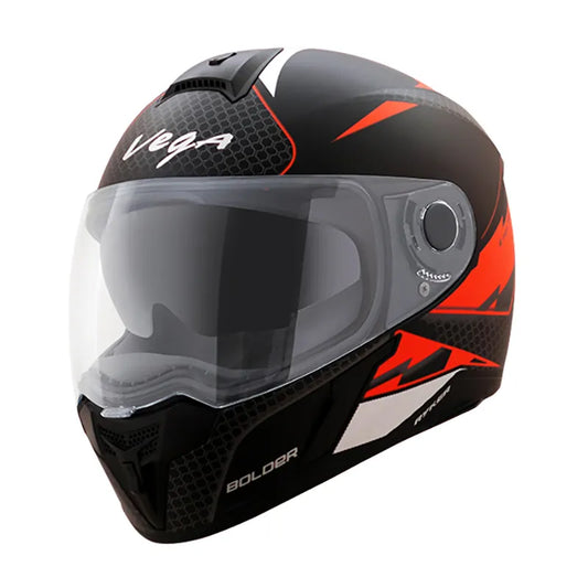 VEGA Ryker Bolder Dull Black Orange Full Face Helmet