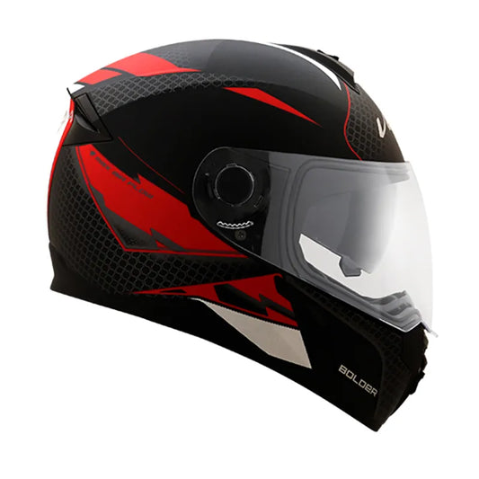VEGA Ryker Bolder Dull Black Red Full Face Helmet
