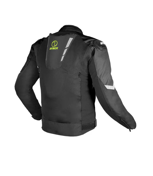 Rynox Delta GT Jacket Black Green Riding Gears