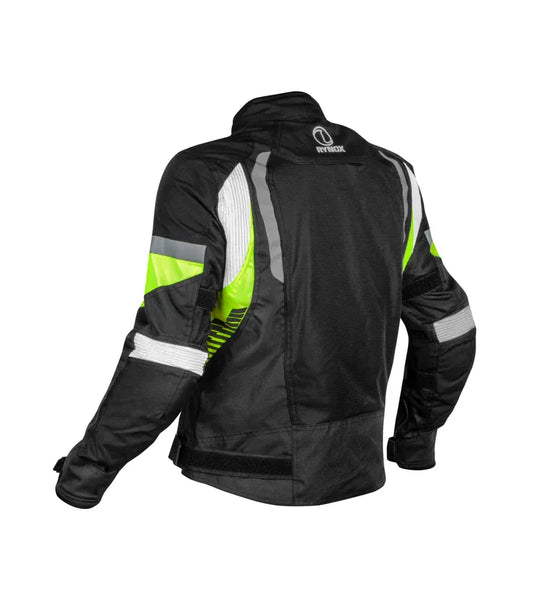 Rynox Tornado Pro 4 Jacket Black Green Riding Gears