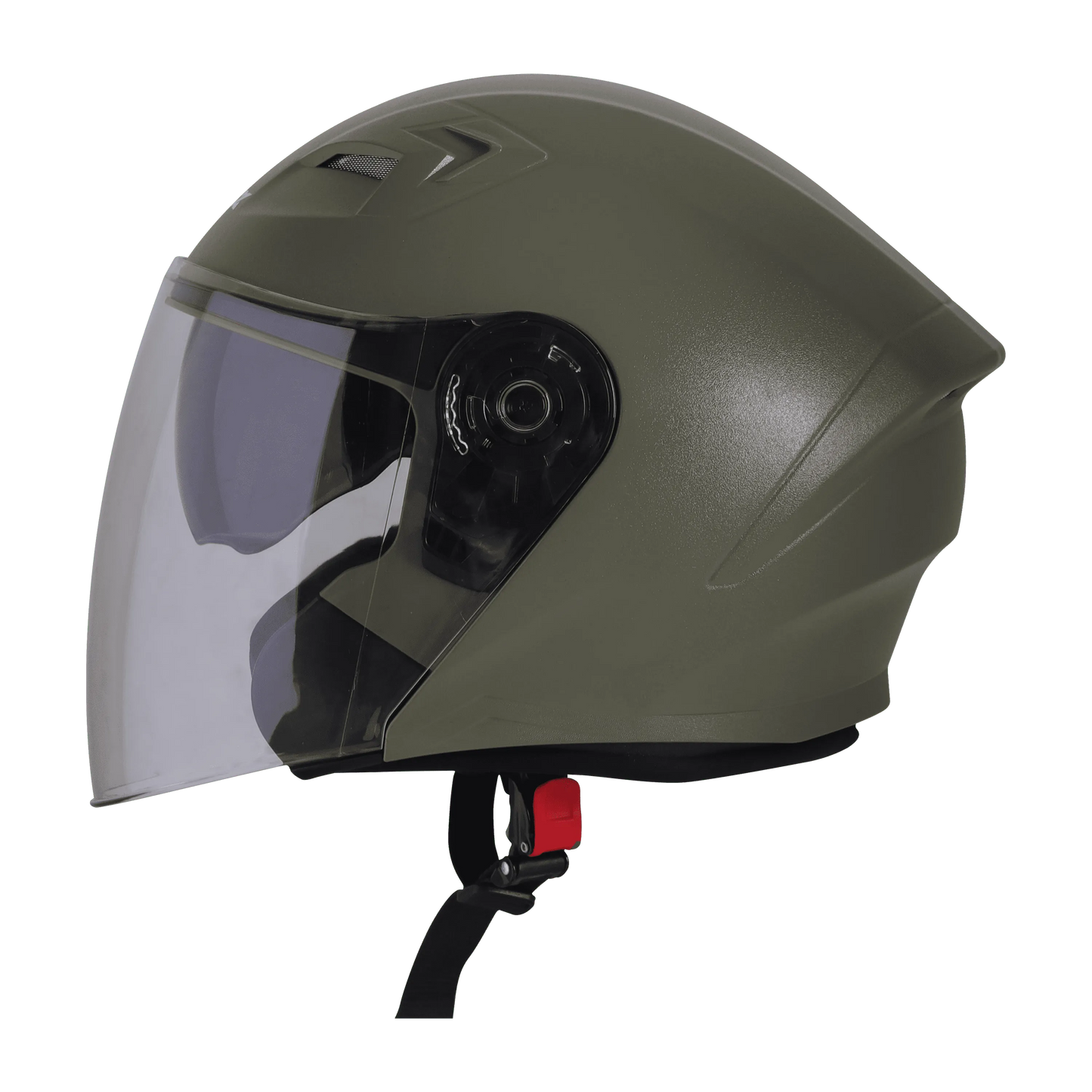 STEELBIRD Sba 17 Rdx Dashing Battle Green Half Face Helmet