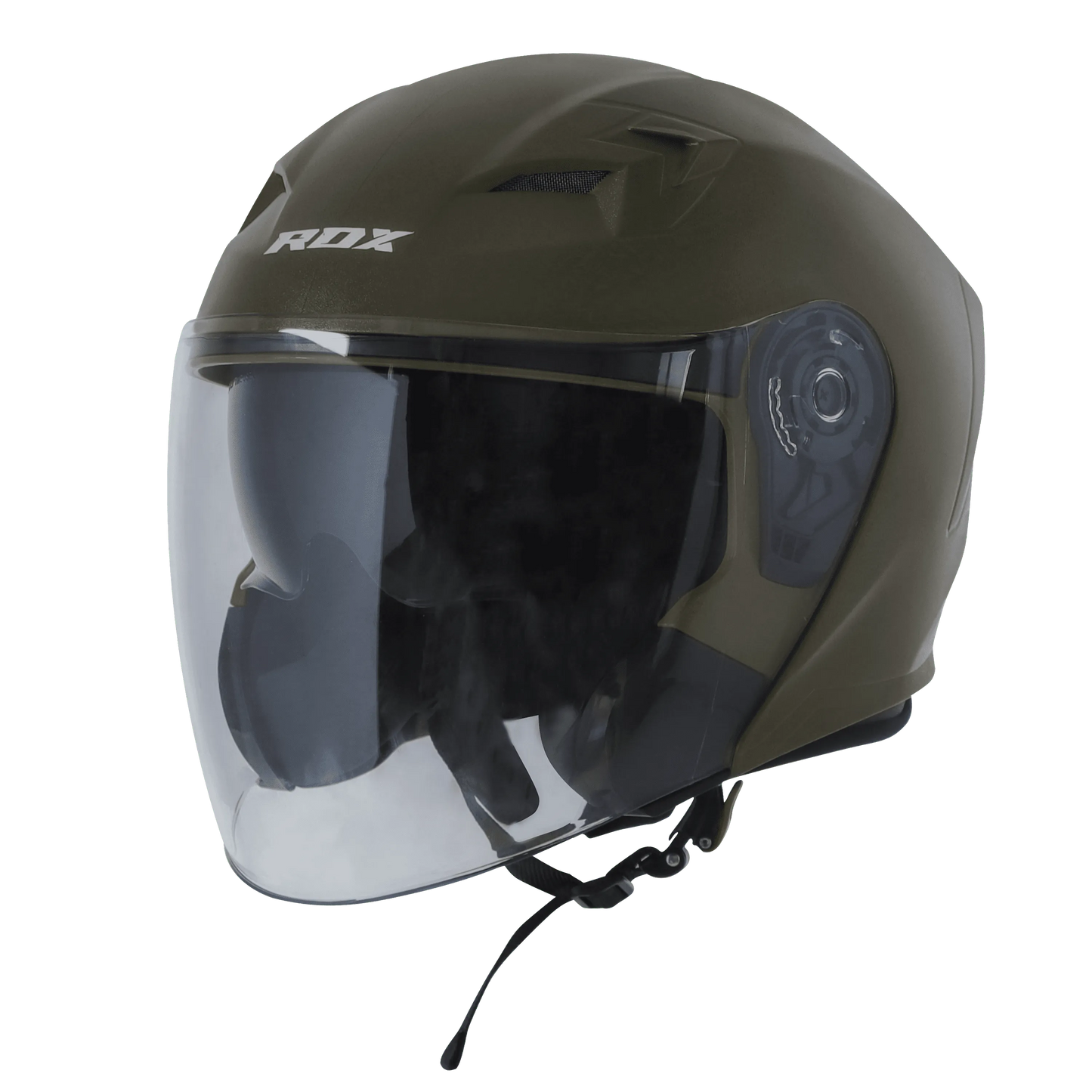 STEELBIRD Sba 17 Rdx Dashing Battle Green Half Face Helmet
