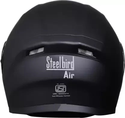 STEELBIRD Sba 21 Iss Dashing Black Clear With Inner Smoke Full Face Helmet