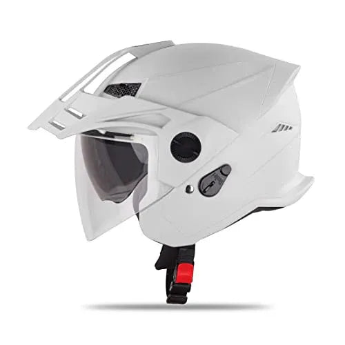 STEELBIRD Sba 23 Ava Dashing White p cap 600mm Full Face Helmet