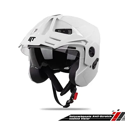 STEELBIRD Sba 23 Ava Dashing White p cap 600mm Full Face Helmet