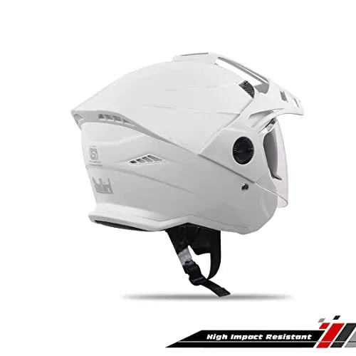 STEELBIRD Sba 23 Ava Dashing White p cap 600mm Full Face Helmet