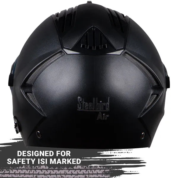 STEELBIRD Sba 3 R2K Classic Black Full Face Helmet