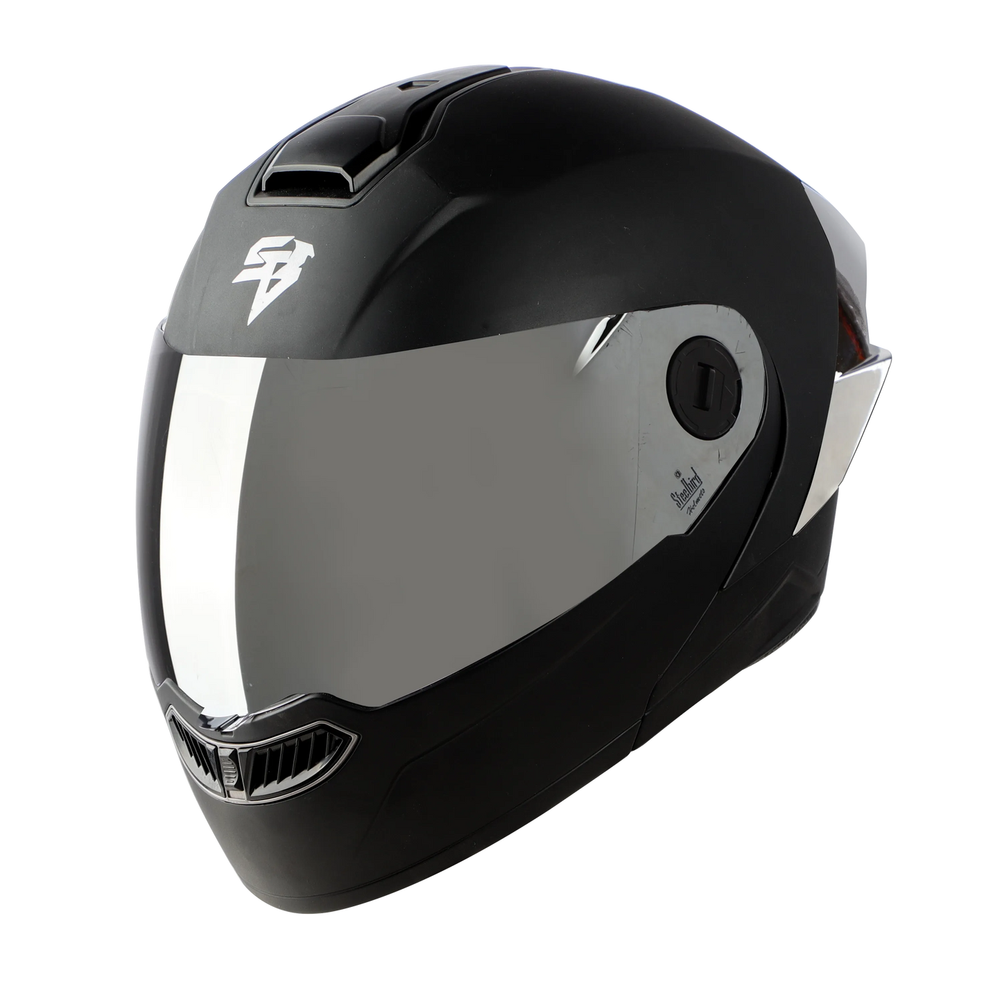 STEELBIRD Sba 8 Iss Glossy With Black Spolier Full Face Helmet