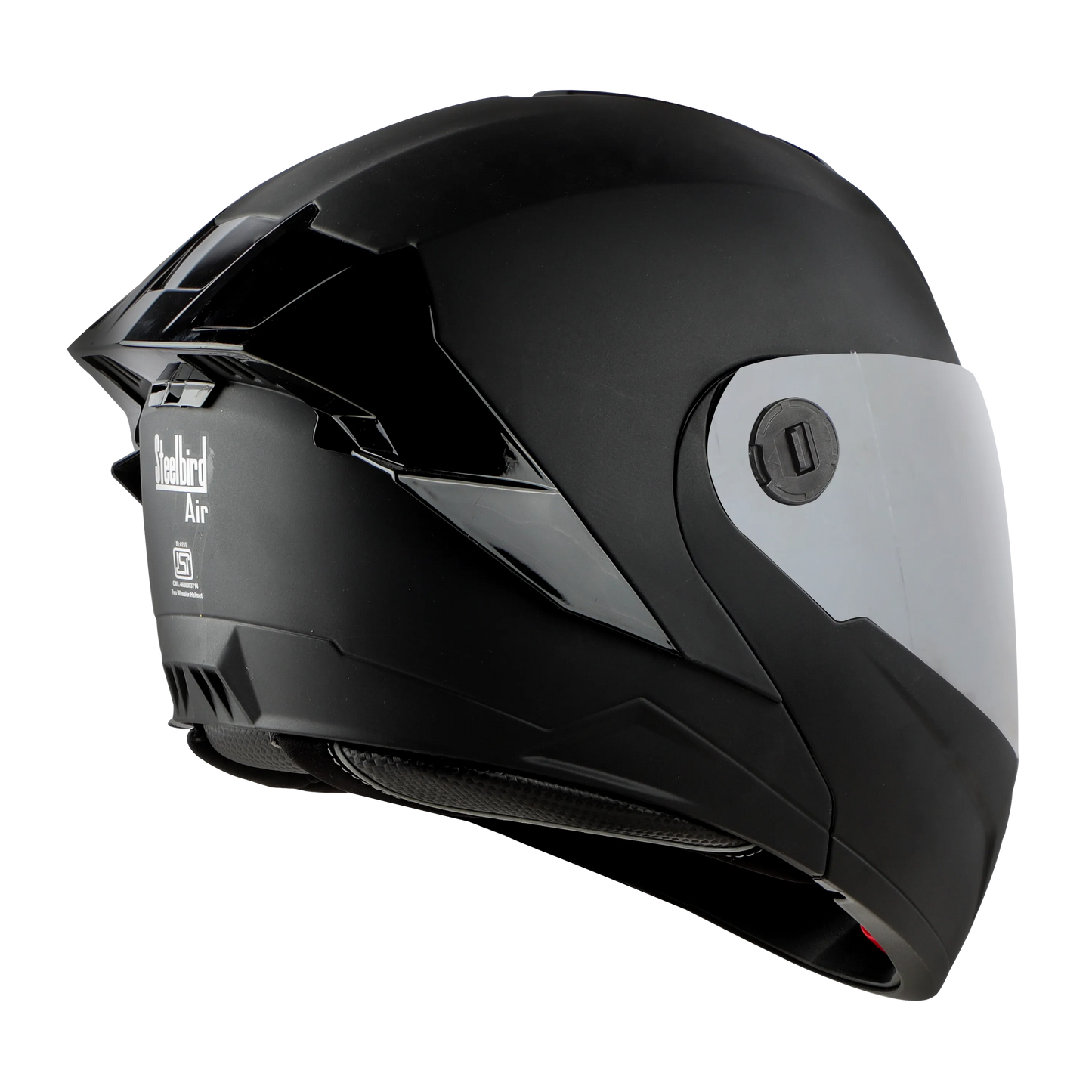 STEELBIRD Sba 8 Iss Glossy With Black Spolier Full Face Helmet