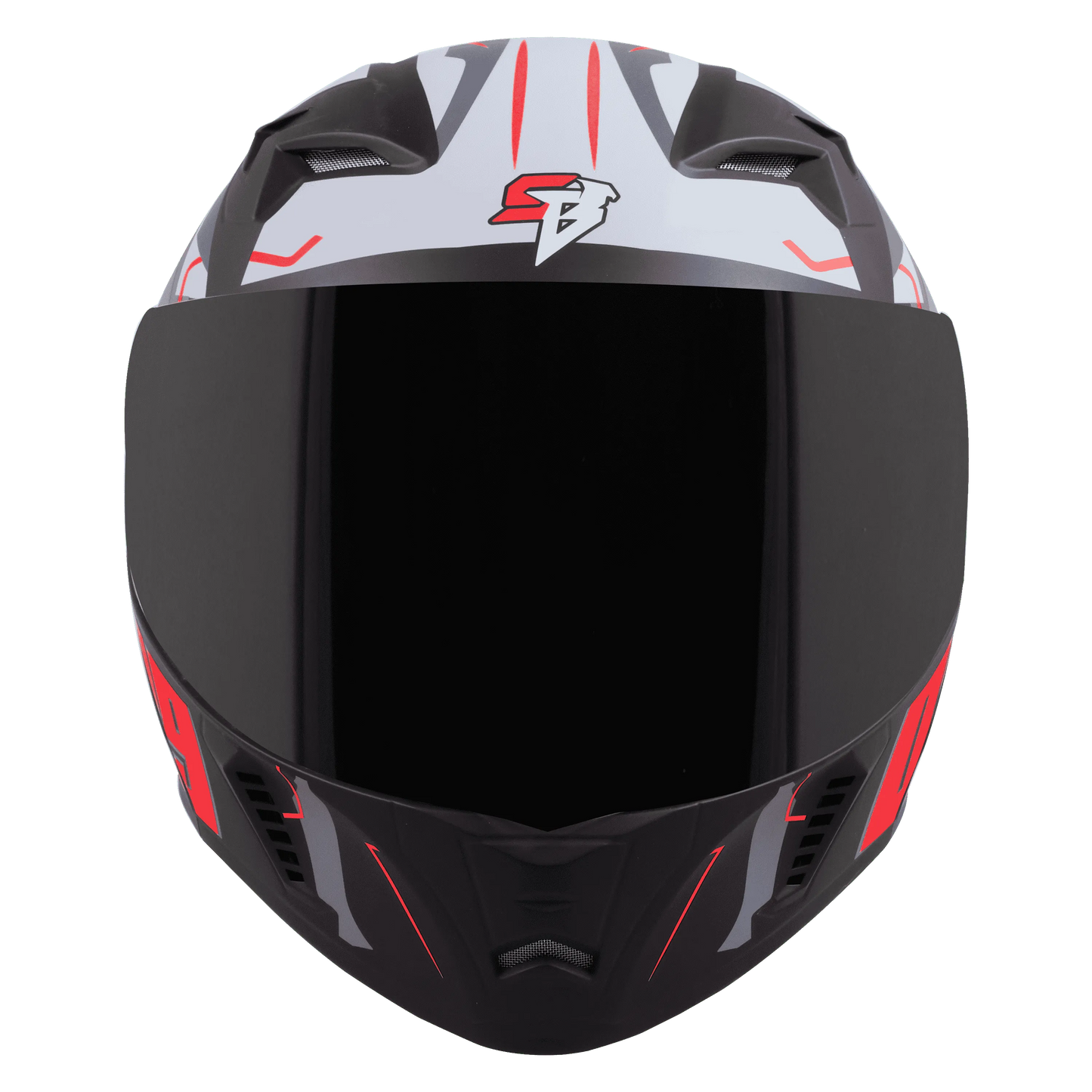 STEELBIRD Sba 20 09 Black Red Full Face Helmet