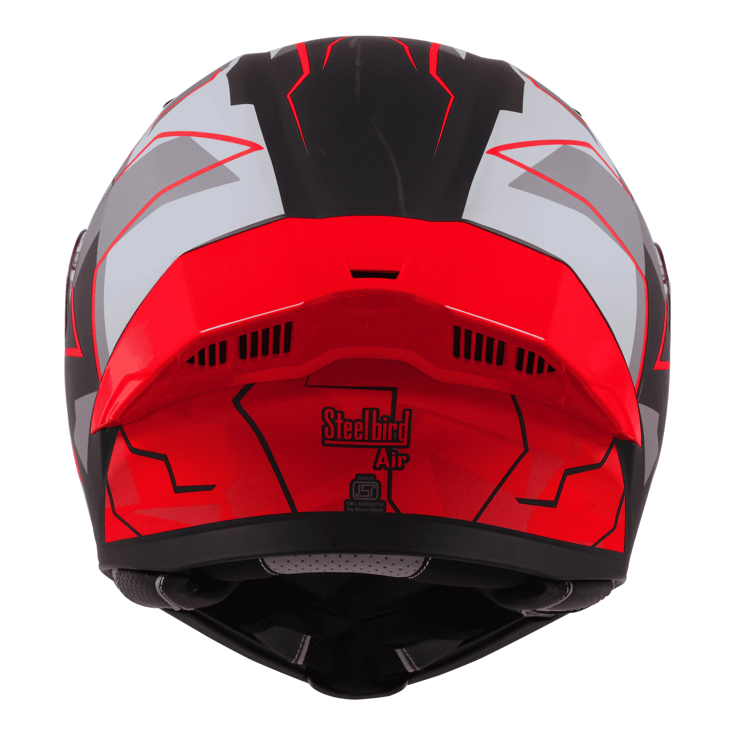STEELBIRD Sba 20 09 Black Red Full Face Helmet