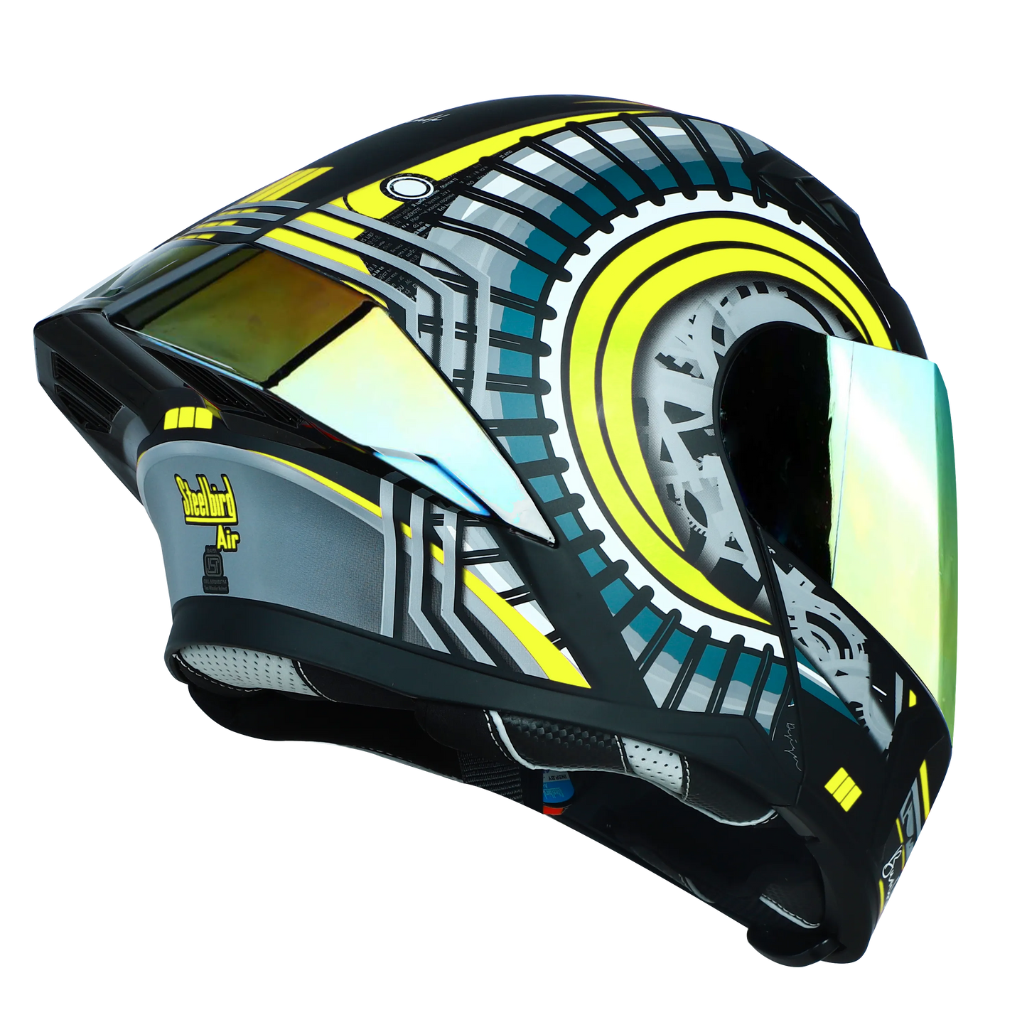 STEELBIRD Sba 20 Bumble Matt Neon Flip Up Helmet