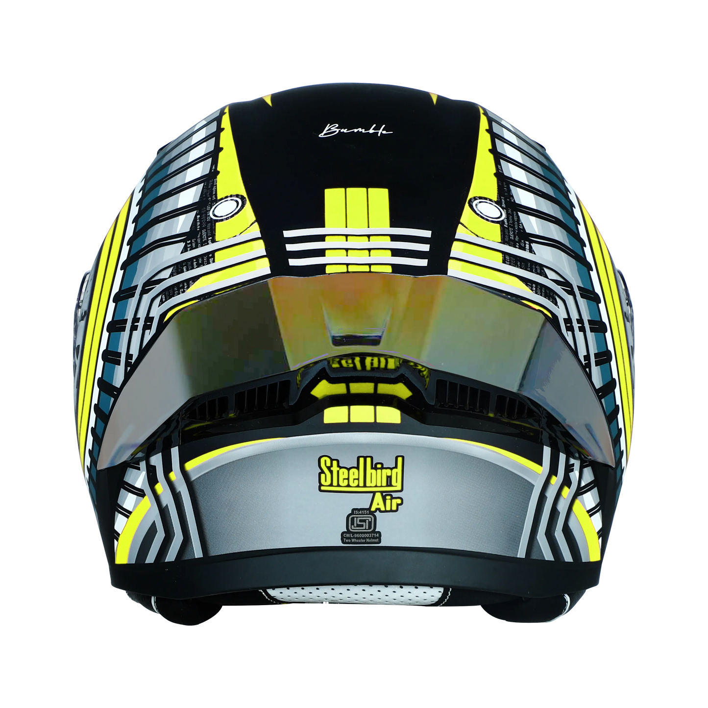 STEELBIRD Sba 20 Bumble Matt Neon Flip Up Helmet