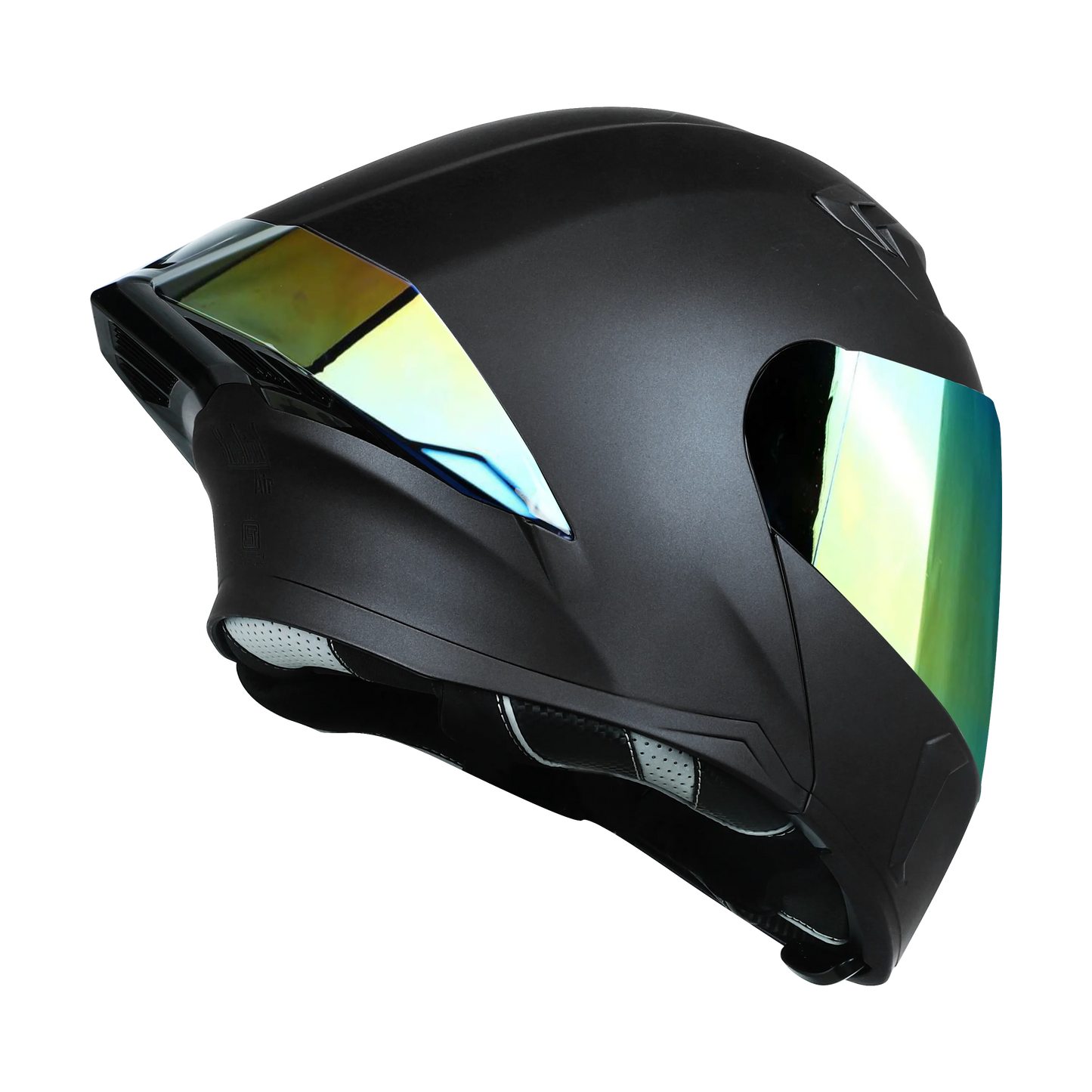 STEELBIRD Sba 20 Glossy Black Full Face Helmet