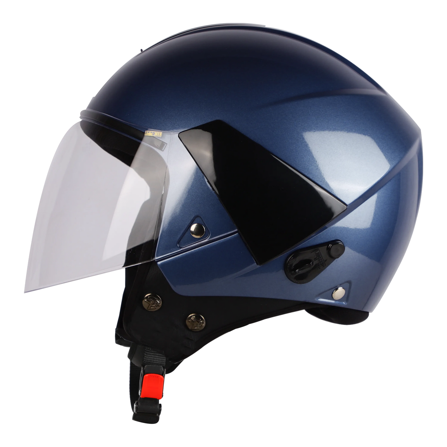 STEELBIRD Sbh 05 Triple Nine Glossy Honda Blue Half Face Helmet